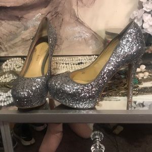 Gianni Bini silver heels